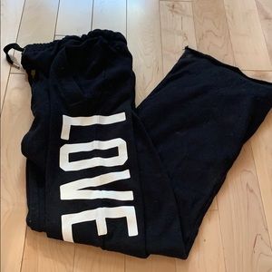 Black flowy sweatpants